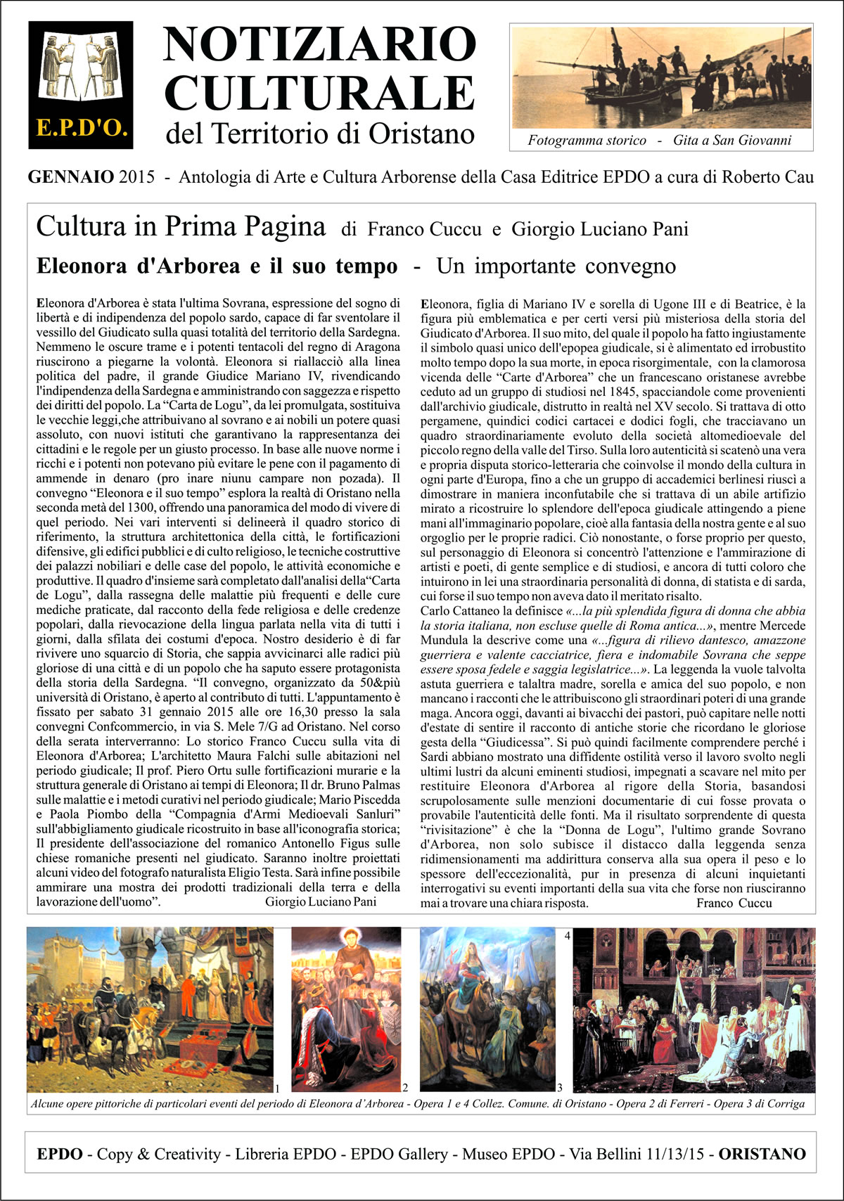 Notiziario Culturale EPDO - Oristano